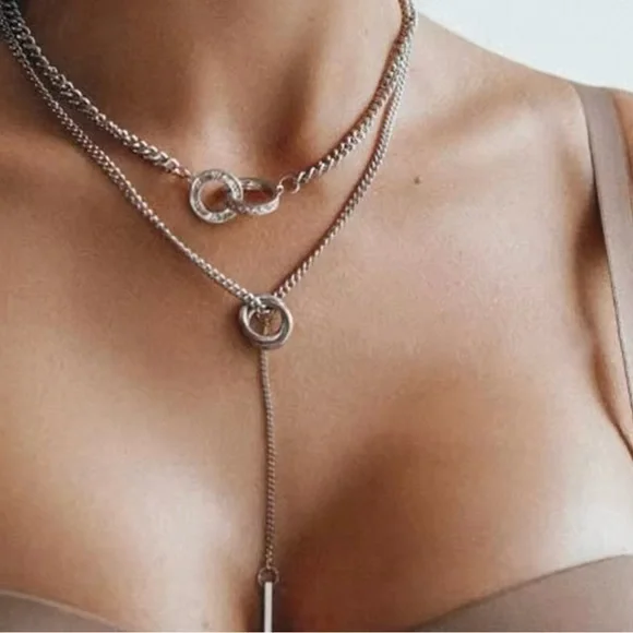 Vintage Layered Necklace Women's Bohemian Tassel Pendant Necklaces - Picture 2 of 6